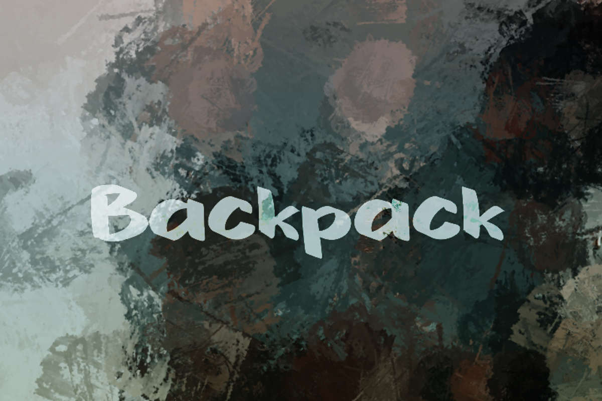 B Backpack Font | wepfont | FontSpace