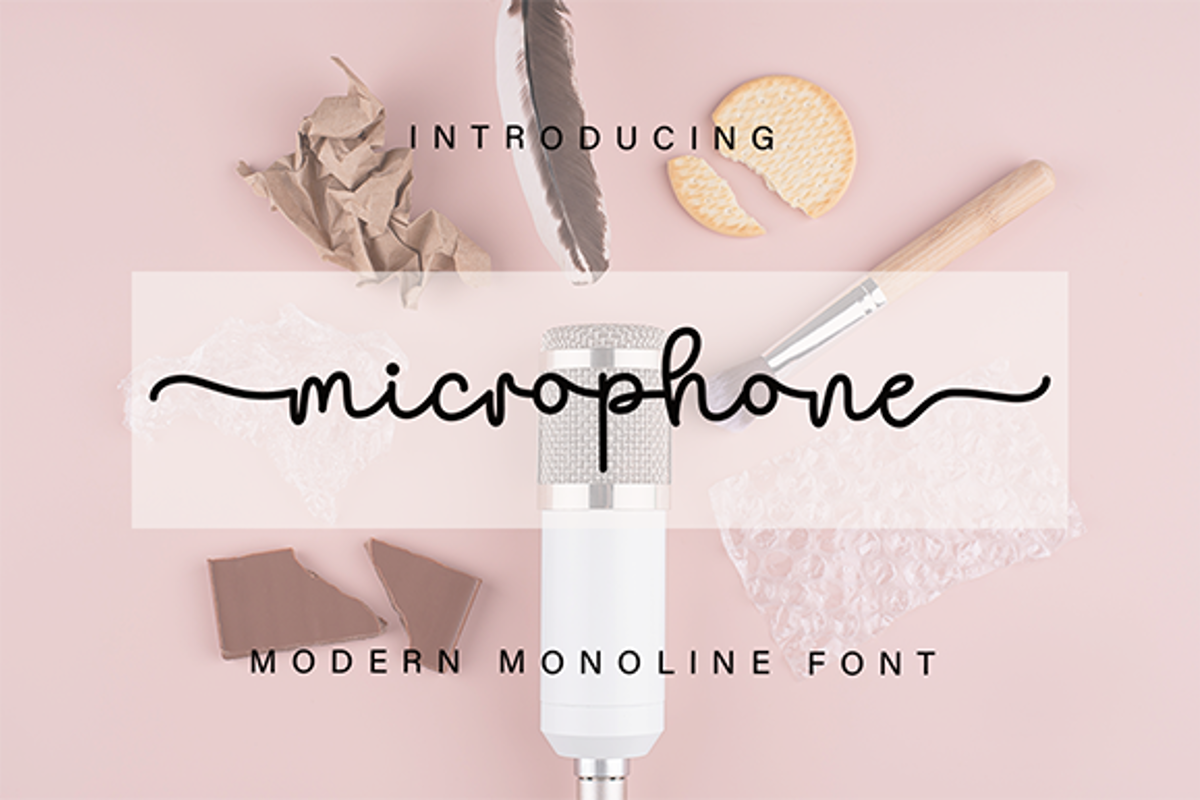 Microphone Font DN Creative FontSpace