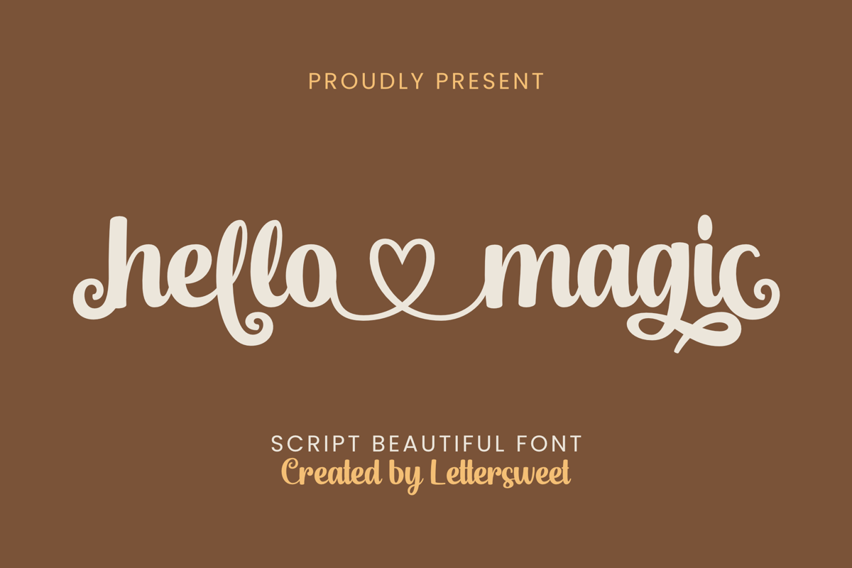 Hello Magic Font | Lettersweet | FontSpace