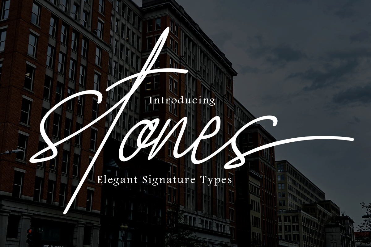 Stones Signature Font Haksen Fontspace