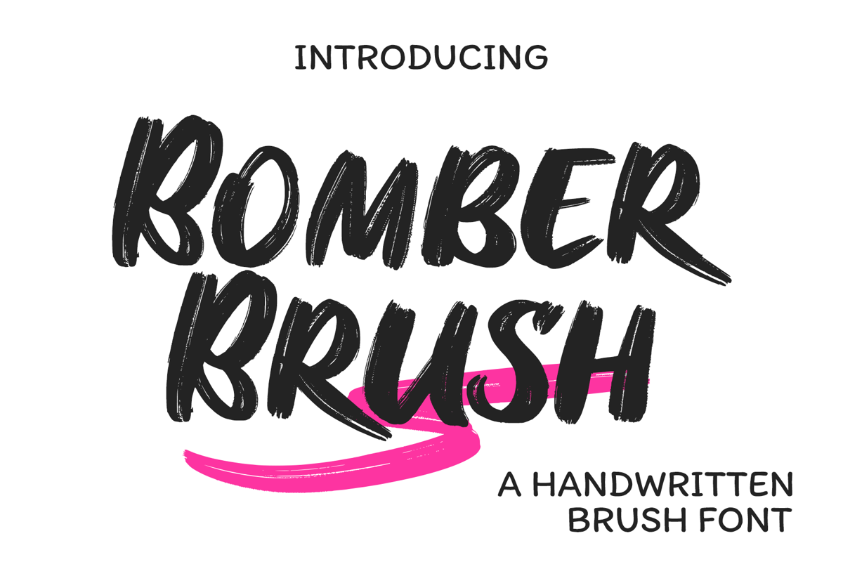 Bomber Brush Font Free Download