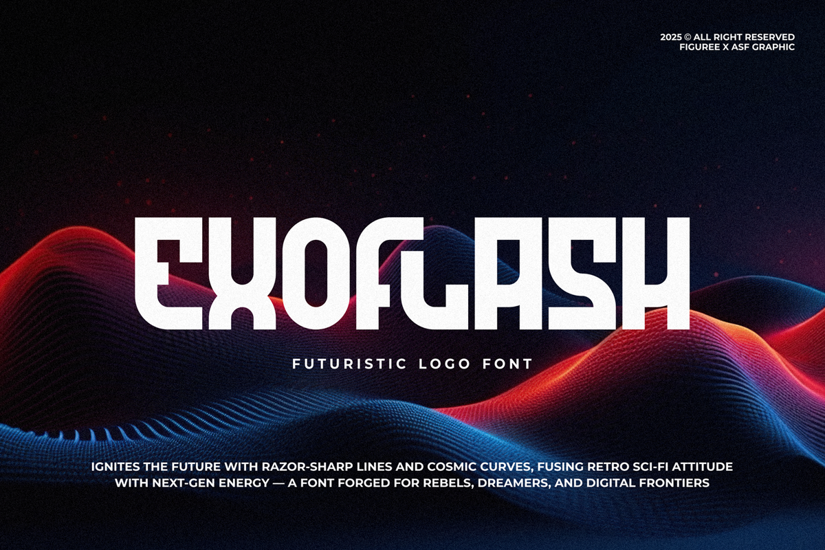 Exoflash Font figuree FontSpace - A40e029edbc04399b8ebcbb64fb4651a