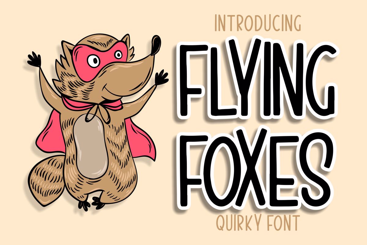 Red Fox font. Fox font