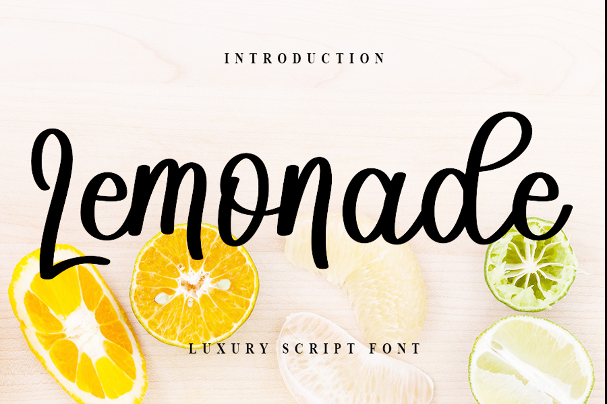 Lemonade Font FreshTypeINK FontSpace