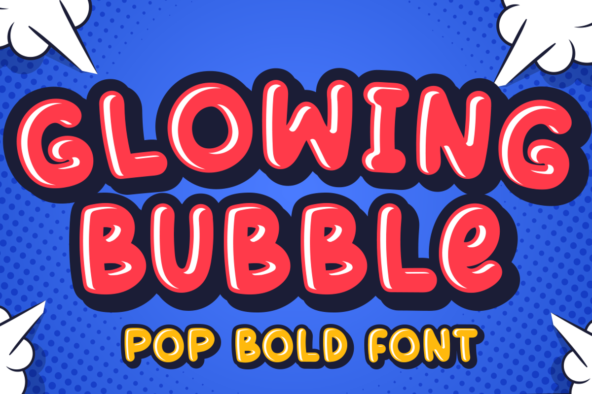 Glowing Bubble Font | Stefie justprince | FontSpace