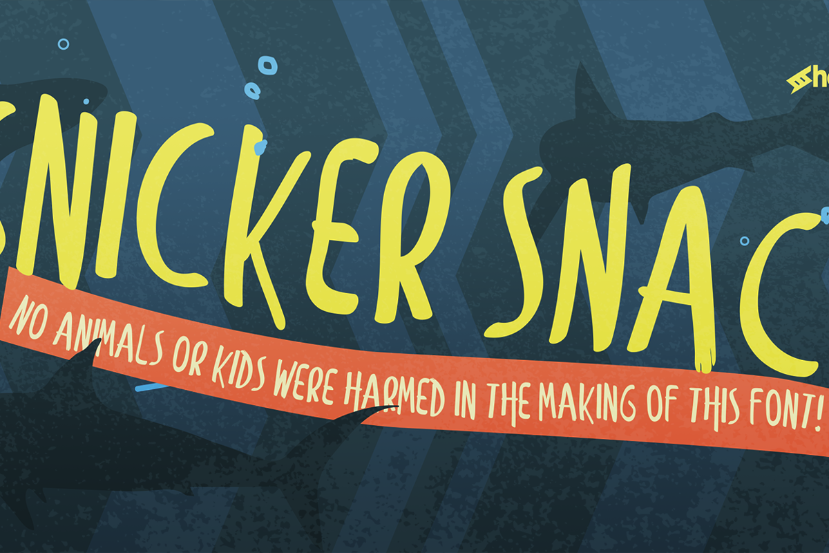 Snicker Snack Font sharkshock FontSpace