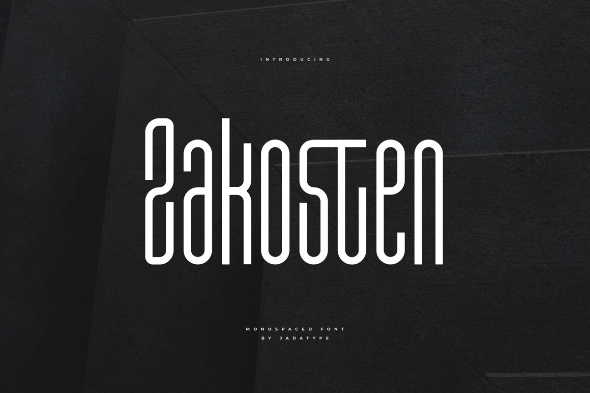 Zakosten Font | jadatype | FontSpace