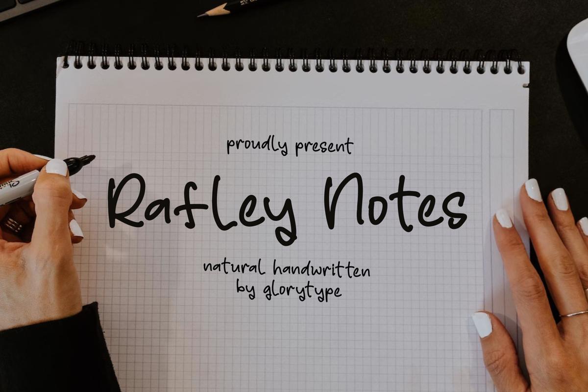 Rafe Note Rafley Notes Font - Free Download