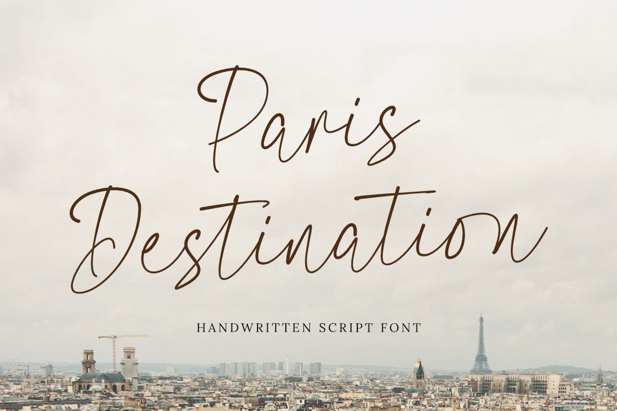 Space Lettering Logo Paris Destination Font - Free Download