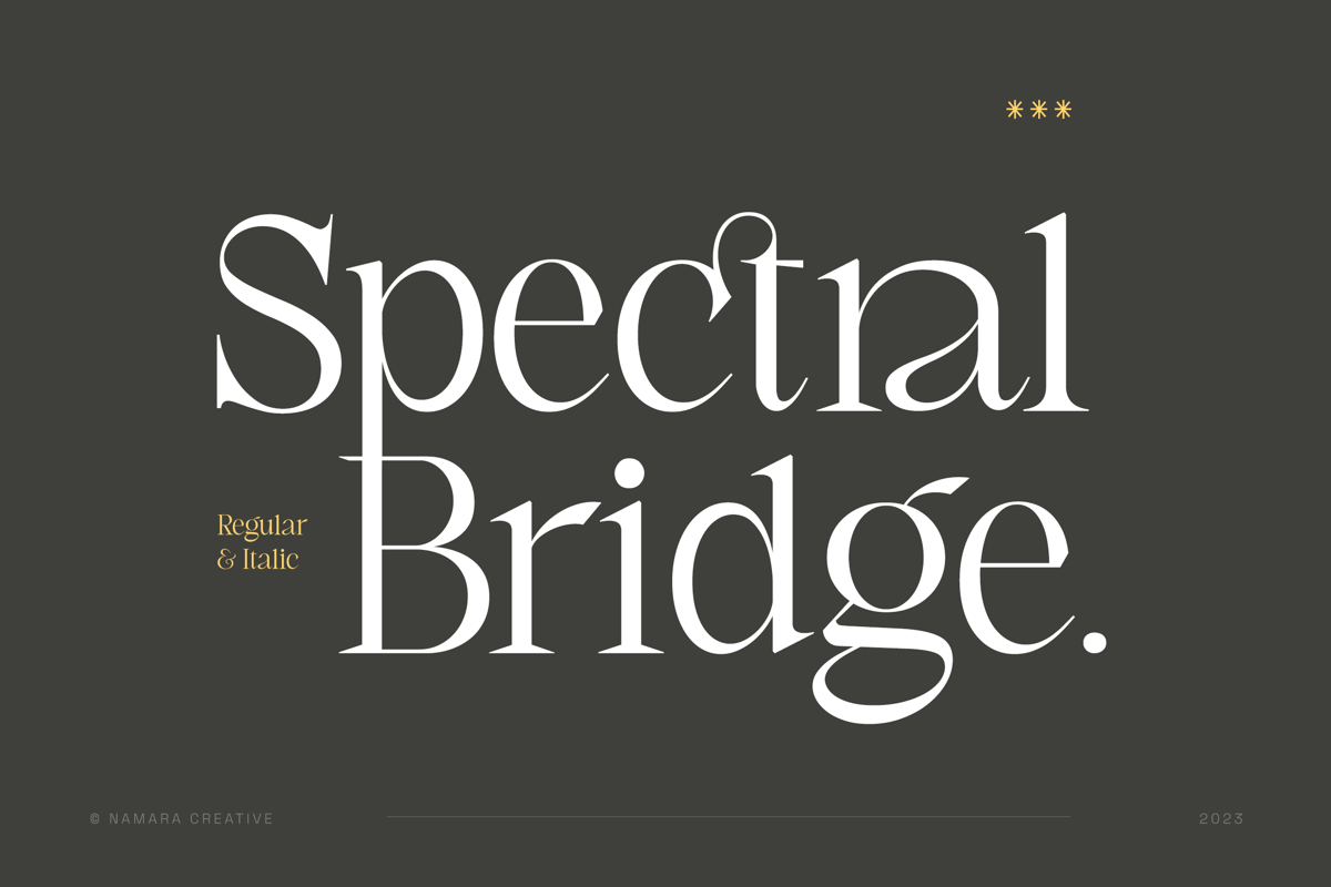 Spectral Bridge Font - Free Download