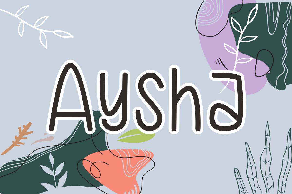 Aysha Font Aisyah FontSpace aysha-font-aisyah-fontspace