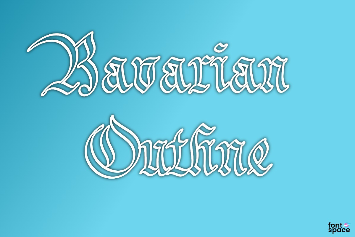 Bavarian Outline Font - Free Download