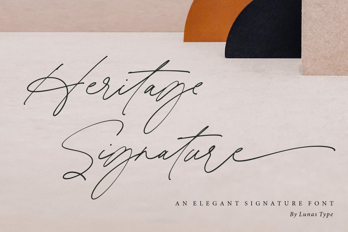 Heritage Signature Font | lunas type | FontSpace