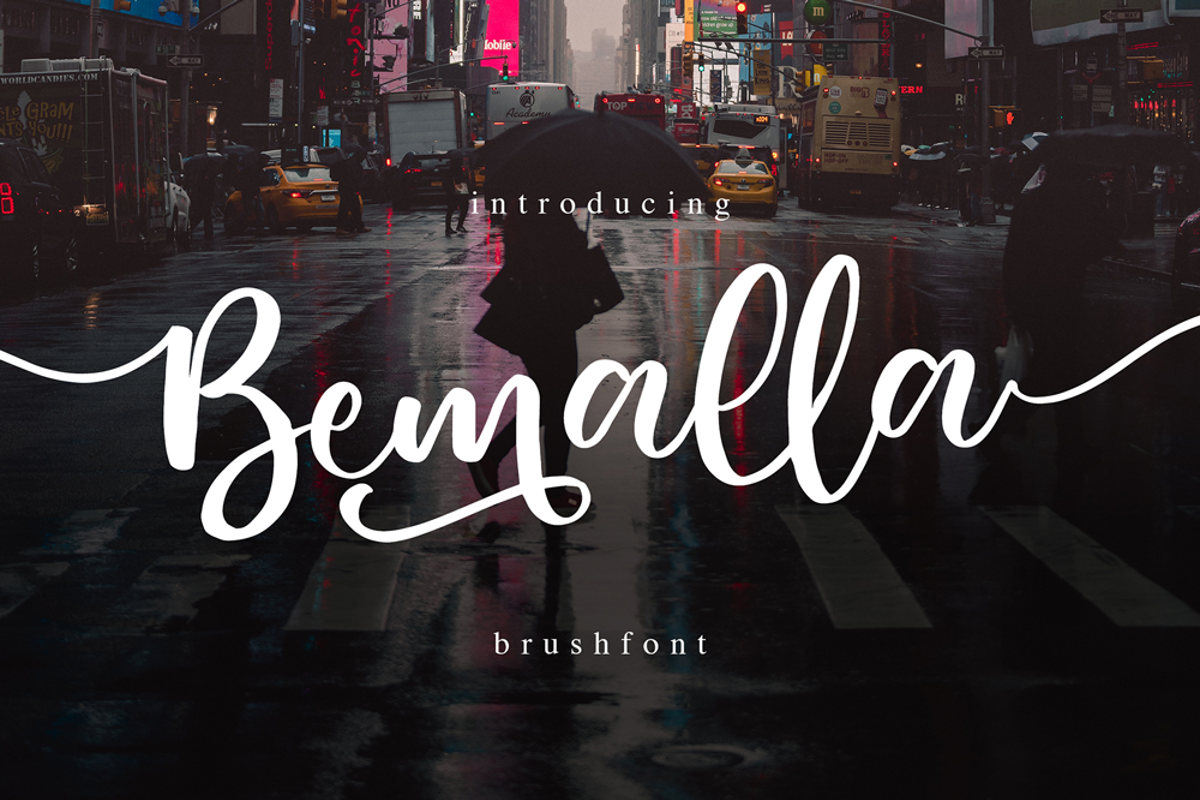 Bemalla Font | Alit Design | FontSpace