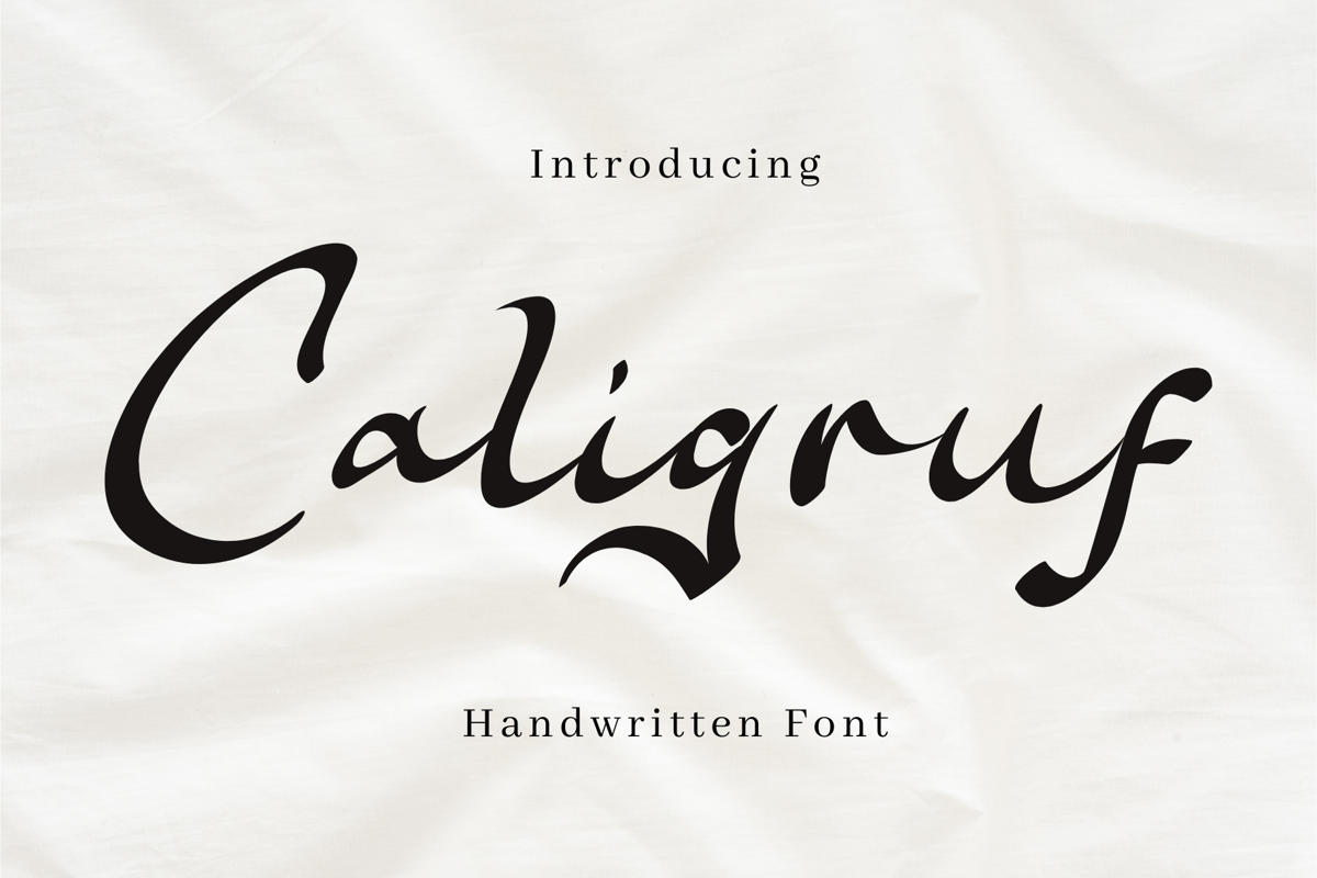 caligruf-font-arunatype-fontspace