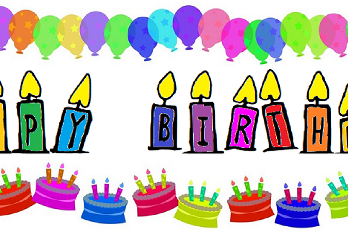 Happy Birthday Font SVG