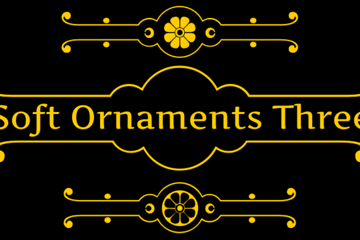 Soft Ornaments Three Font Intellecta Design FontSpace