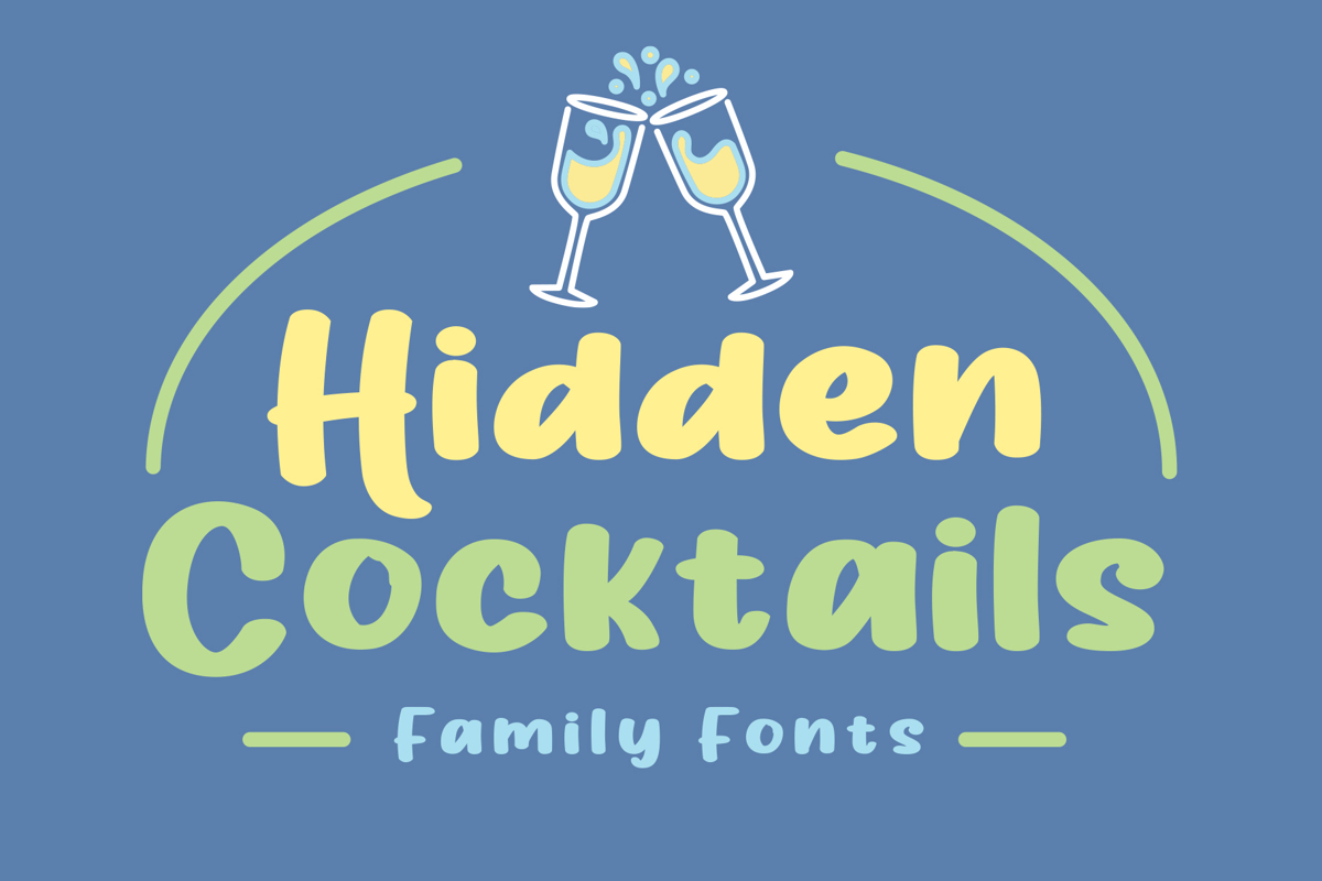 Hidden Cocktails Font Stefie justprince FontSpace