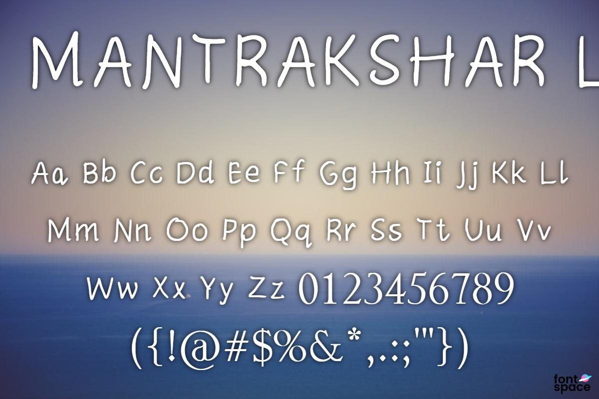 MANTRAKSHAR LEARN Font | KSHTRGYN | FontSpace