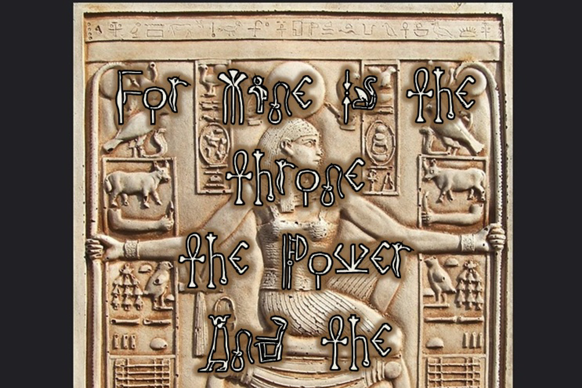 antique egyptian typeface
