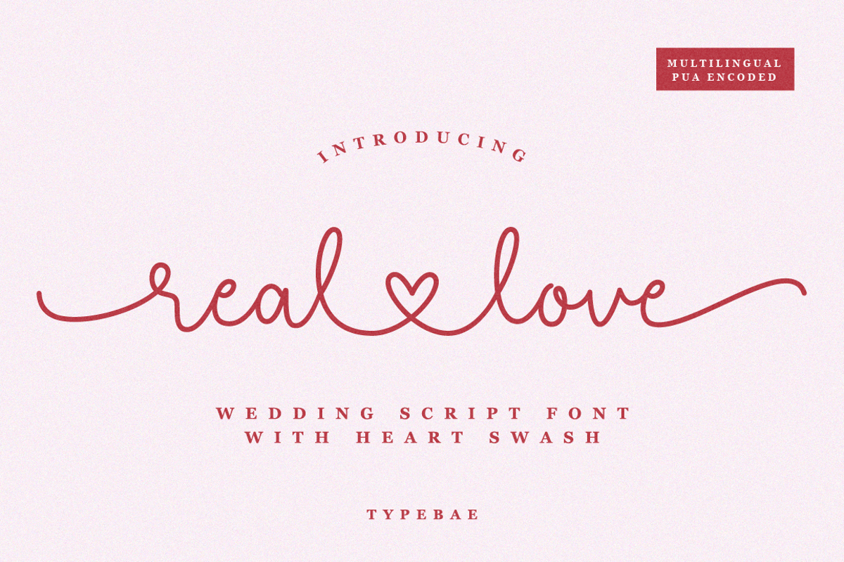 Real Love Font | Typebae | FontSpace