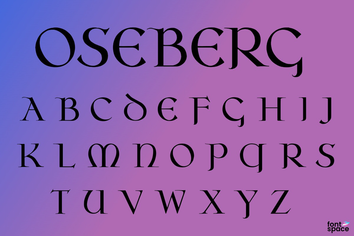 Oseberg Font Vladimir Nikolic FontSpace