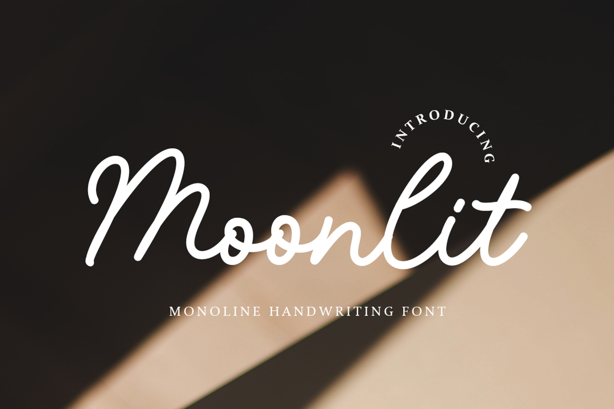 Moonlit Monoline Handwriting Font | mayofont | FontSpace