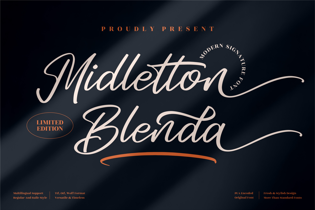Midletton Blenda Font - Free Download