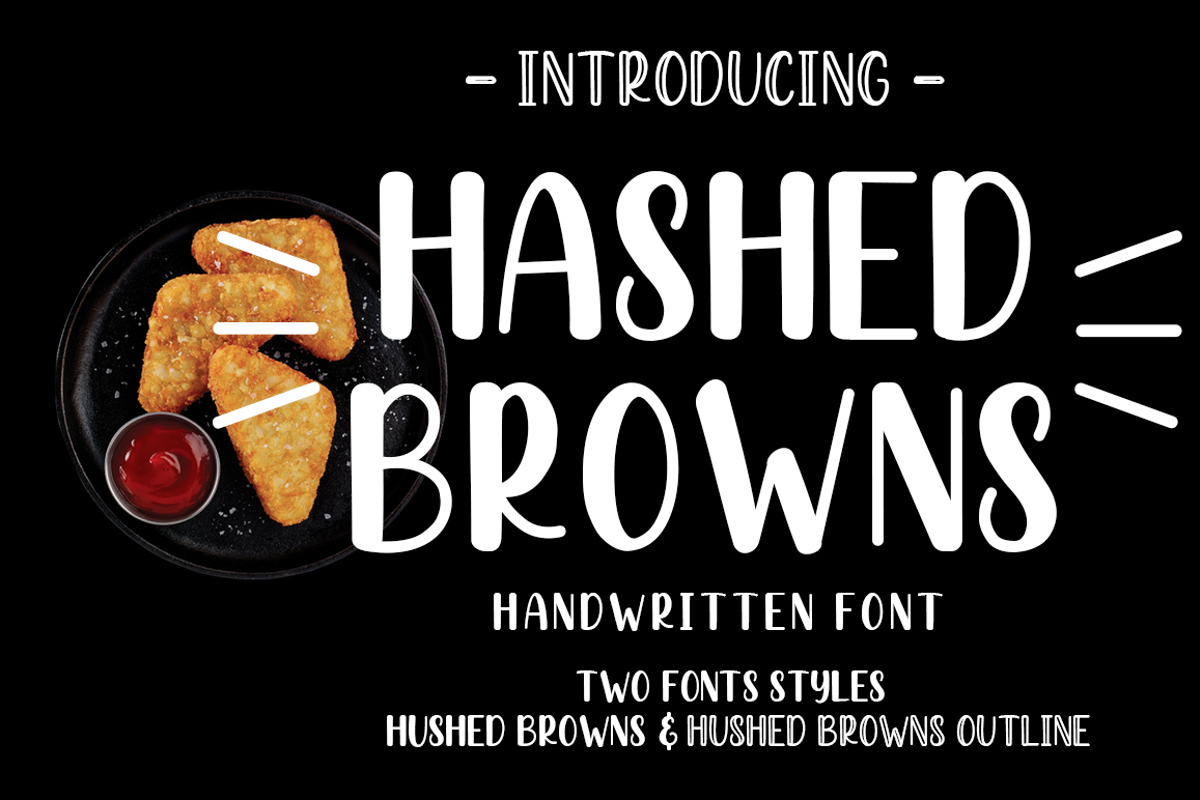 Hashed Browns Font | Manjali Studio | FontSpace