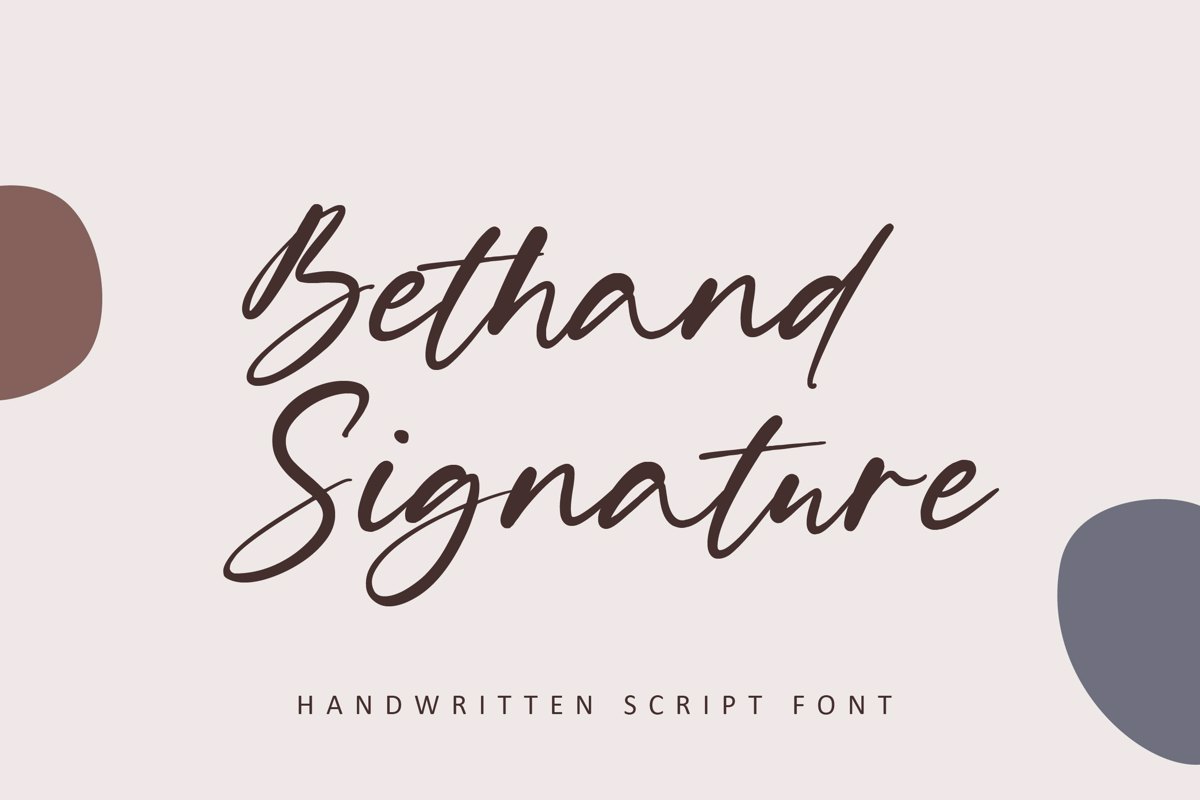 Bethand Signature Font | Metafontsy | FontSpace