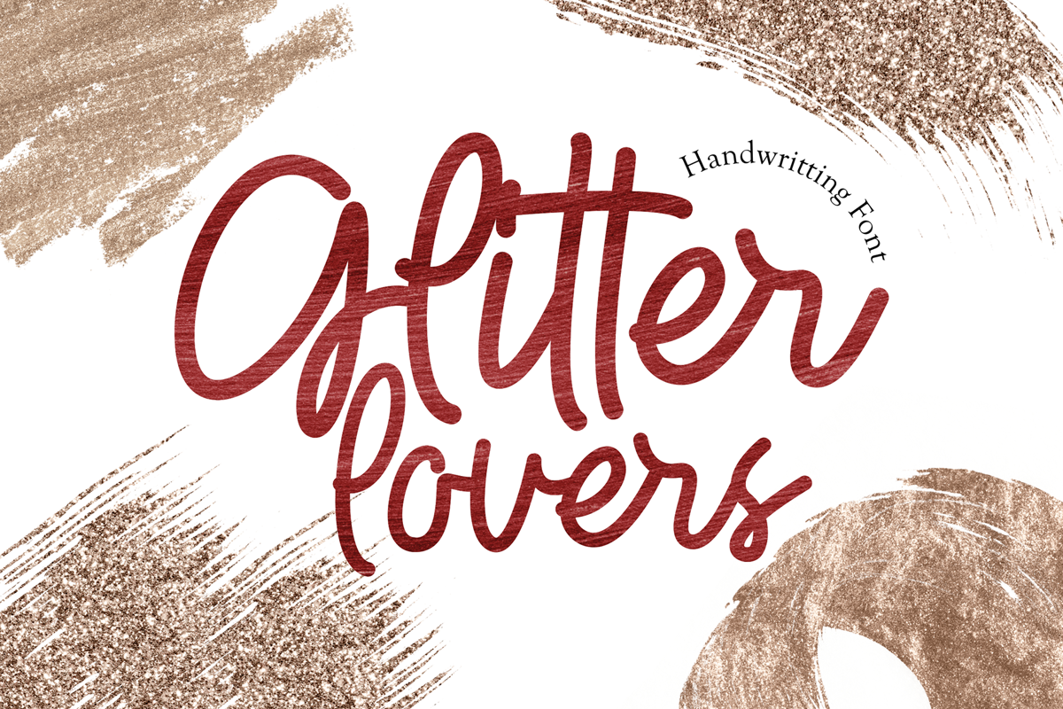 Glitter Lovers Font figuree FontSpace