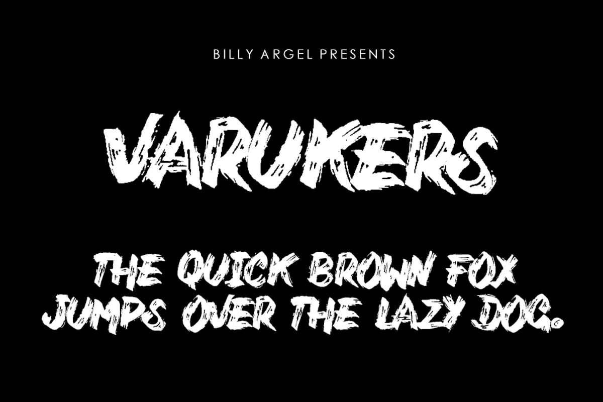 Varukers Font | Billy Argel Fonts | FontSpace