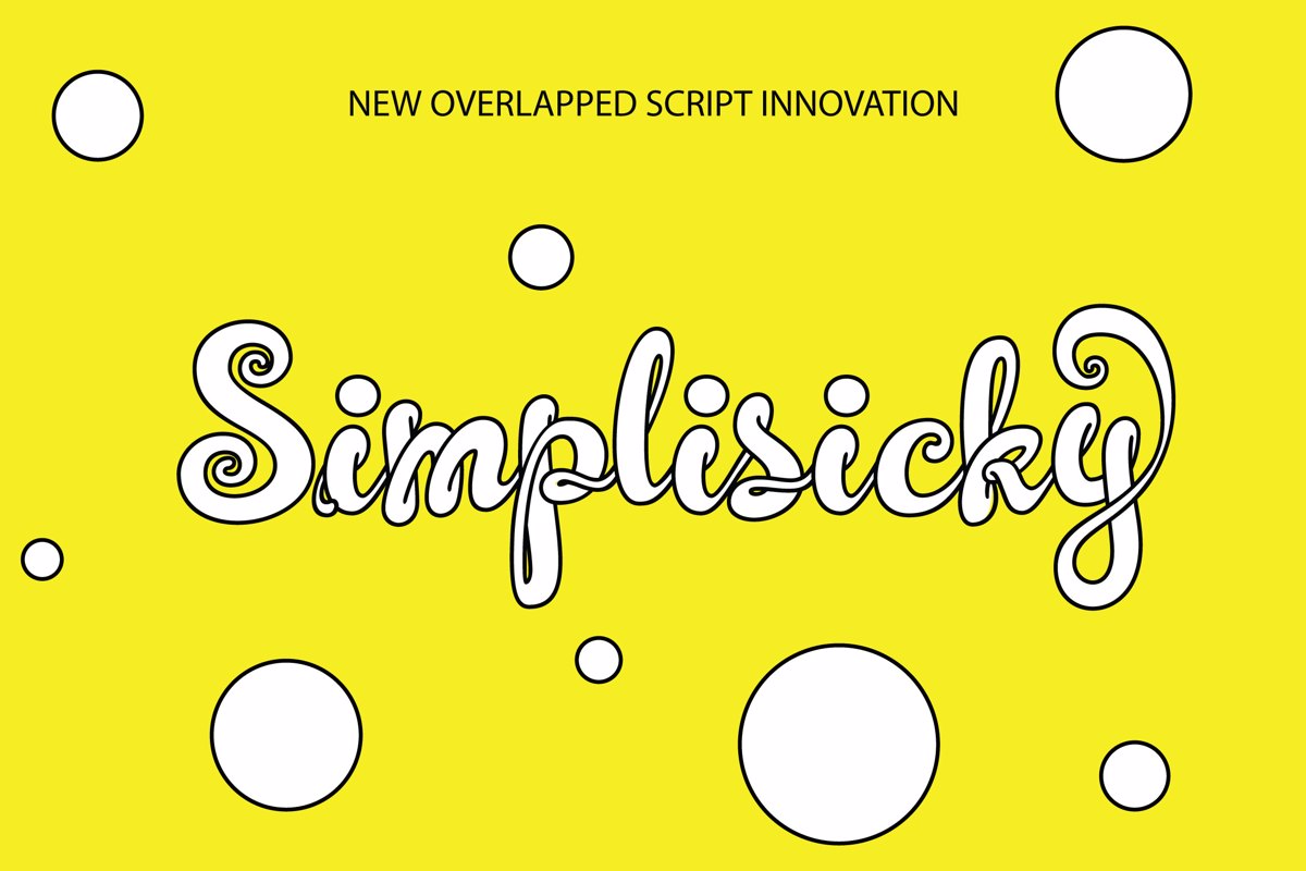 Simplisicky | 3D Layered Script Font - Free Download