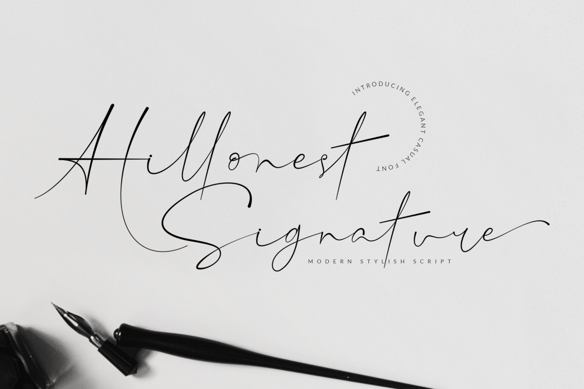 Hillonest - Modern Signature Script Font | Naharstd | FontSpace