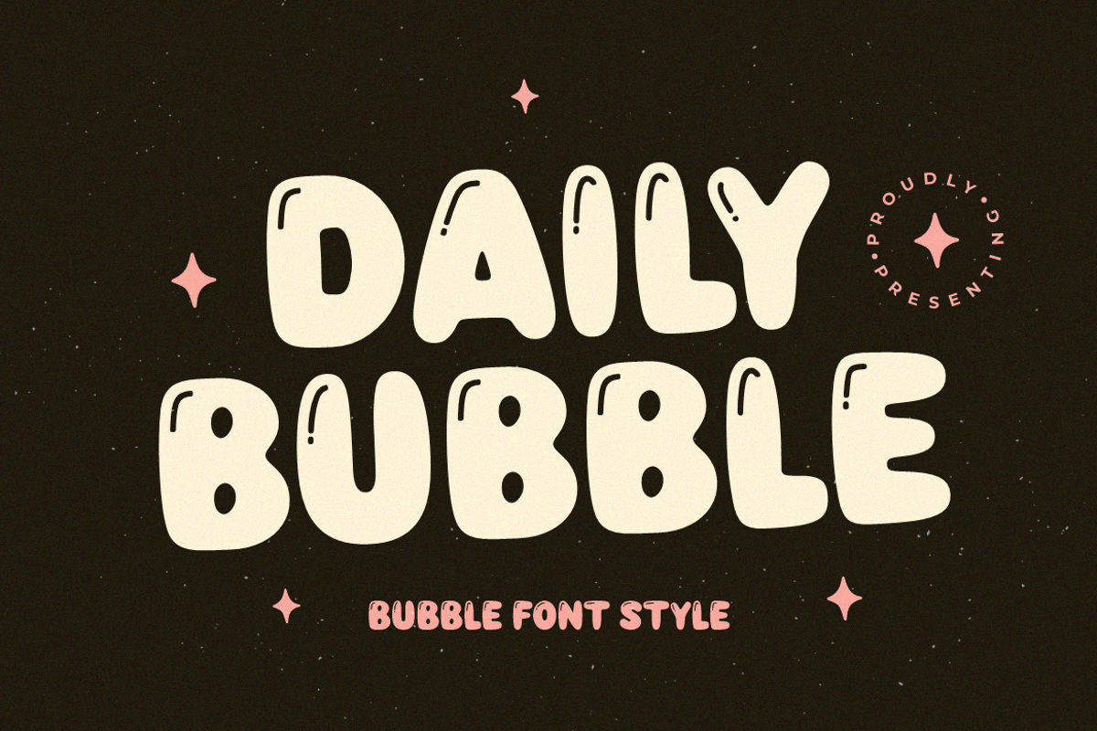 Daily Bubble Font | hansco | FontSpace