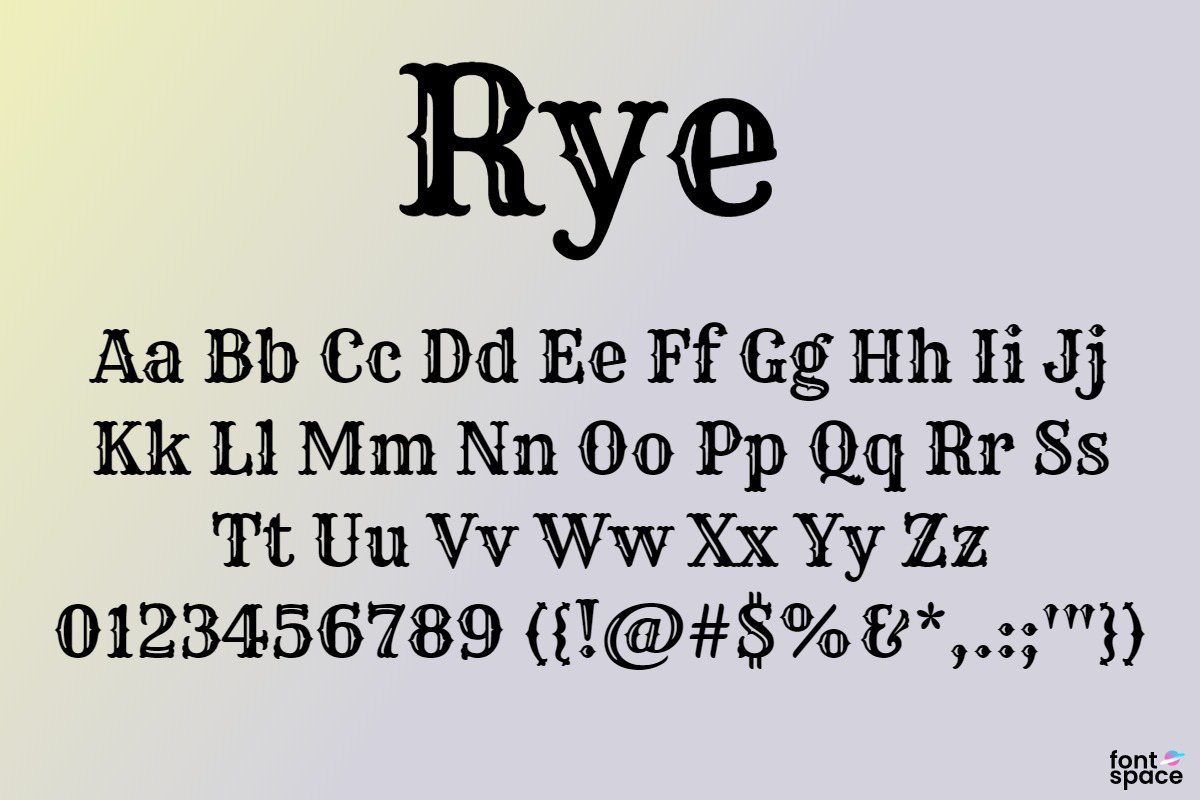 Rye Font Nicole Fally FontSpace