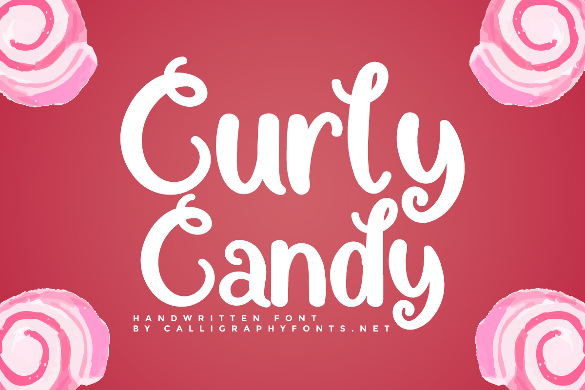 Curly Candy Font FontSpace