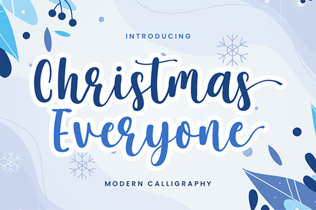 Christmas Everyone Font | Bluestype Studio | FontSpace