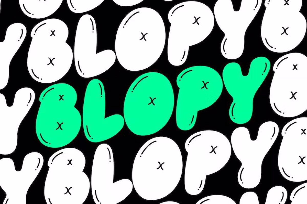 Blopy Font Slidehack FontSpace