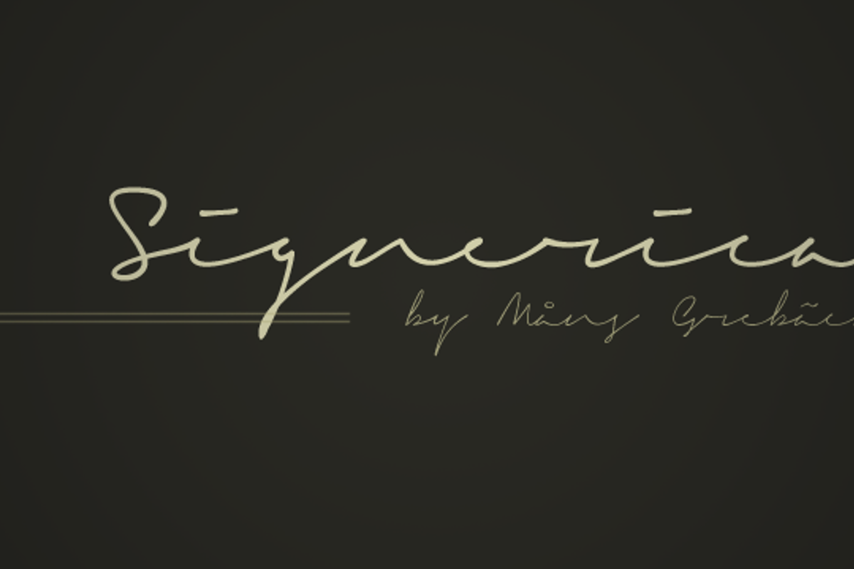 signerica font