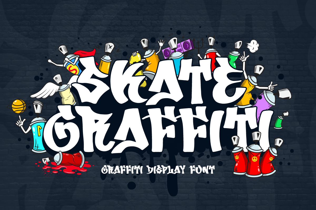 Skate Graffiti Font | Fontkong | FontSpace