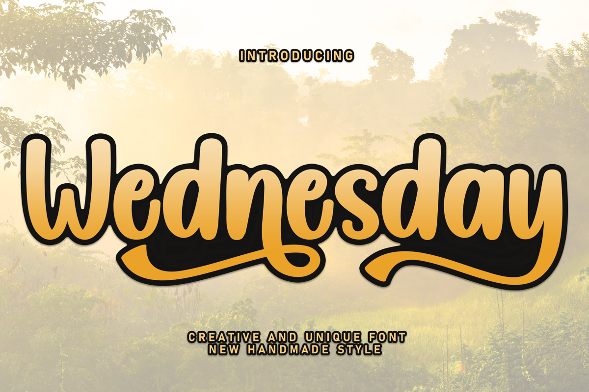 Fancy Script For Wednesday Wednesday Font | scratchones_creative | FontSpace