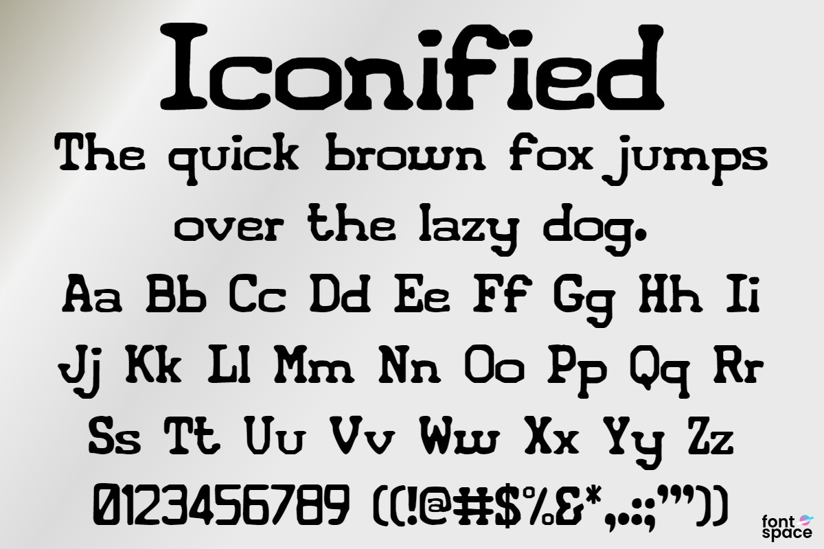 Iconified Font Iconian Fonts Fontspace