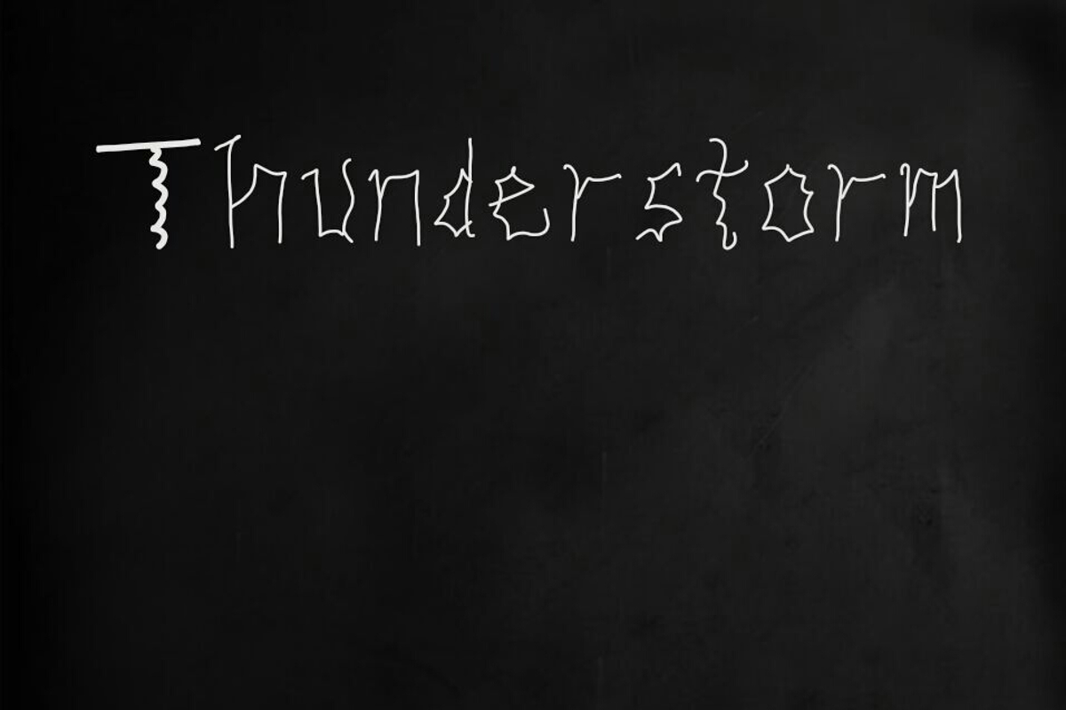 THUNDERSTORM Font - Free Download