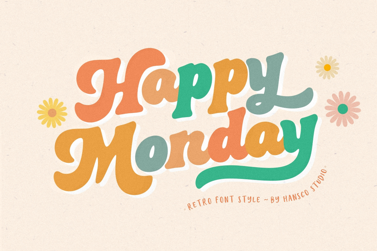 Happy Monday Font | hansco | FontSpace