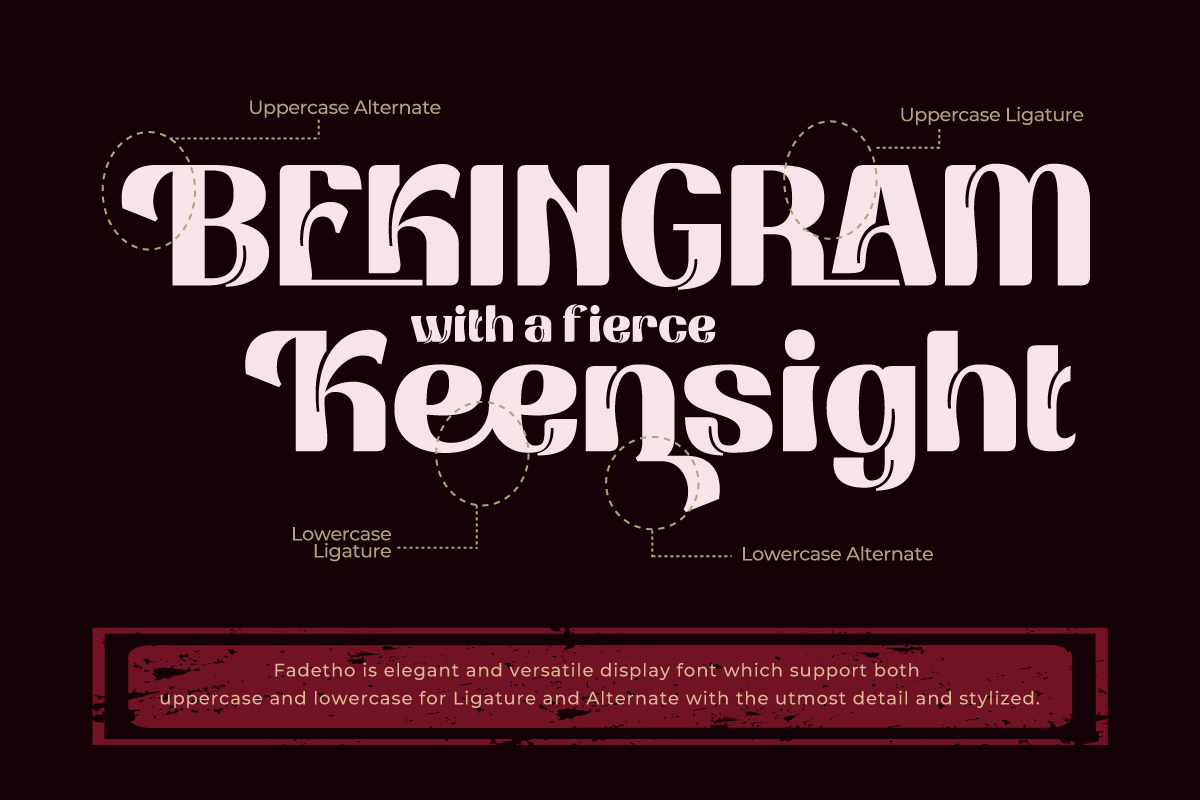 Fadethotrial Font | twinletter | FontSpace