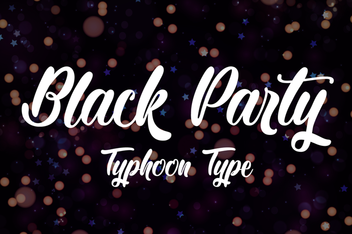 Black Party Font Typhoon Type Suthi Srisopha Fontspace