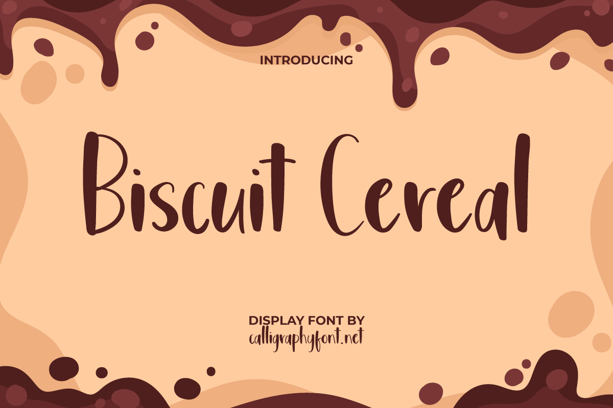 Biscuit Cereal Font | CalligraphyFonts.net | FontSpace