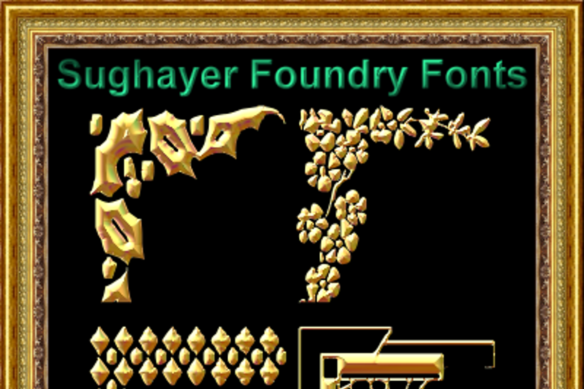 Vintage Decorative Corner_46 Font Sughayer Foundry FontSpace