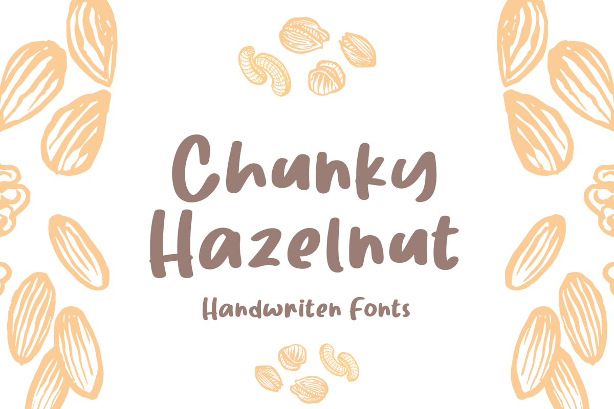 Chunky Hazelnut Font | Stefie justprince | FontSpace